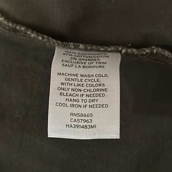 Halogen Long Cargo Jacket, Army Green, Size Medium (179) - Picture 10 of 13